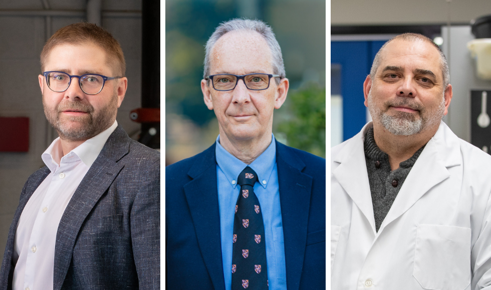 (From left to right) HARvEST co-founder James Cotton, A.I. VALI Inc. co-founder David Armstrong and Esphera SynBio co-founder Brian Lichty.